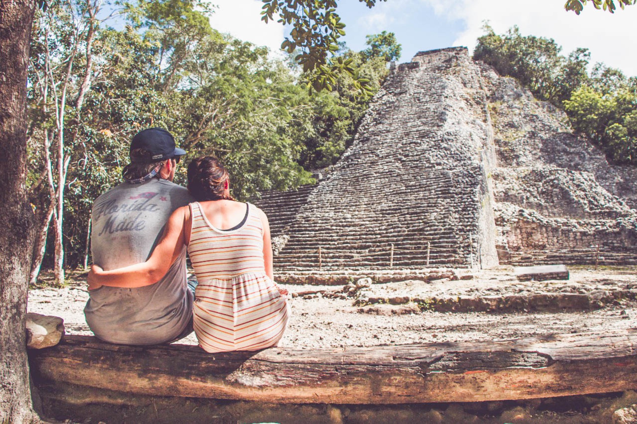 Kat with guests on a private tour in the Riviera Maya