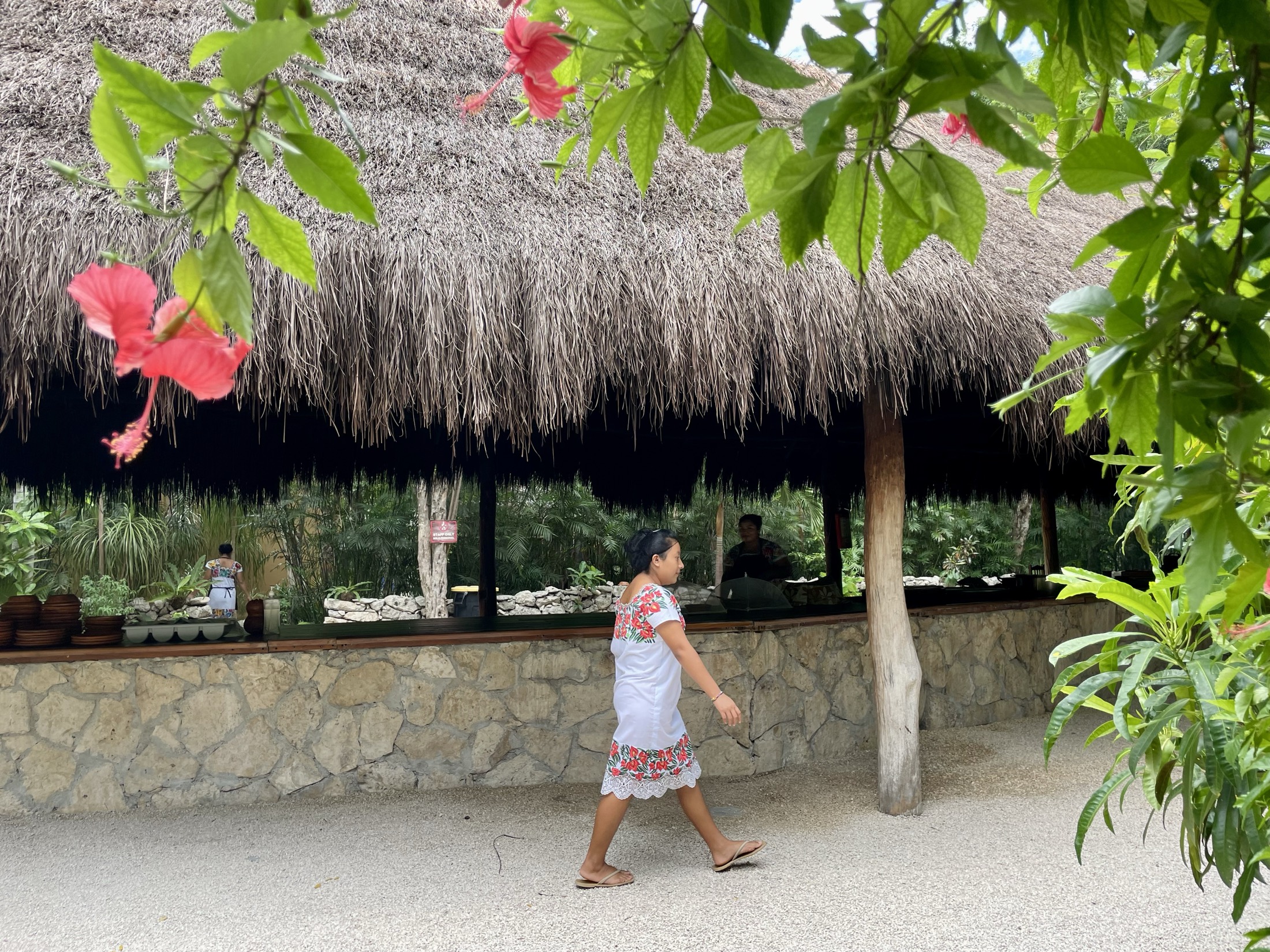 Traditional Maya lunch prepared by the local community