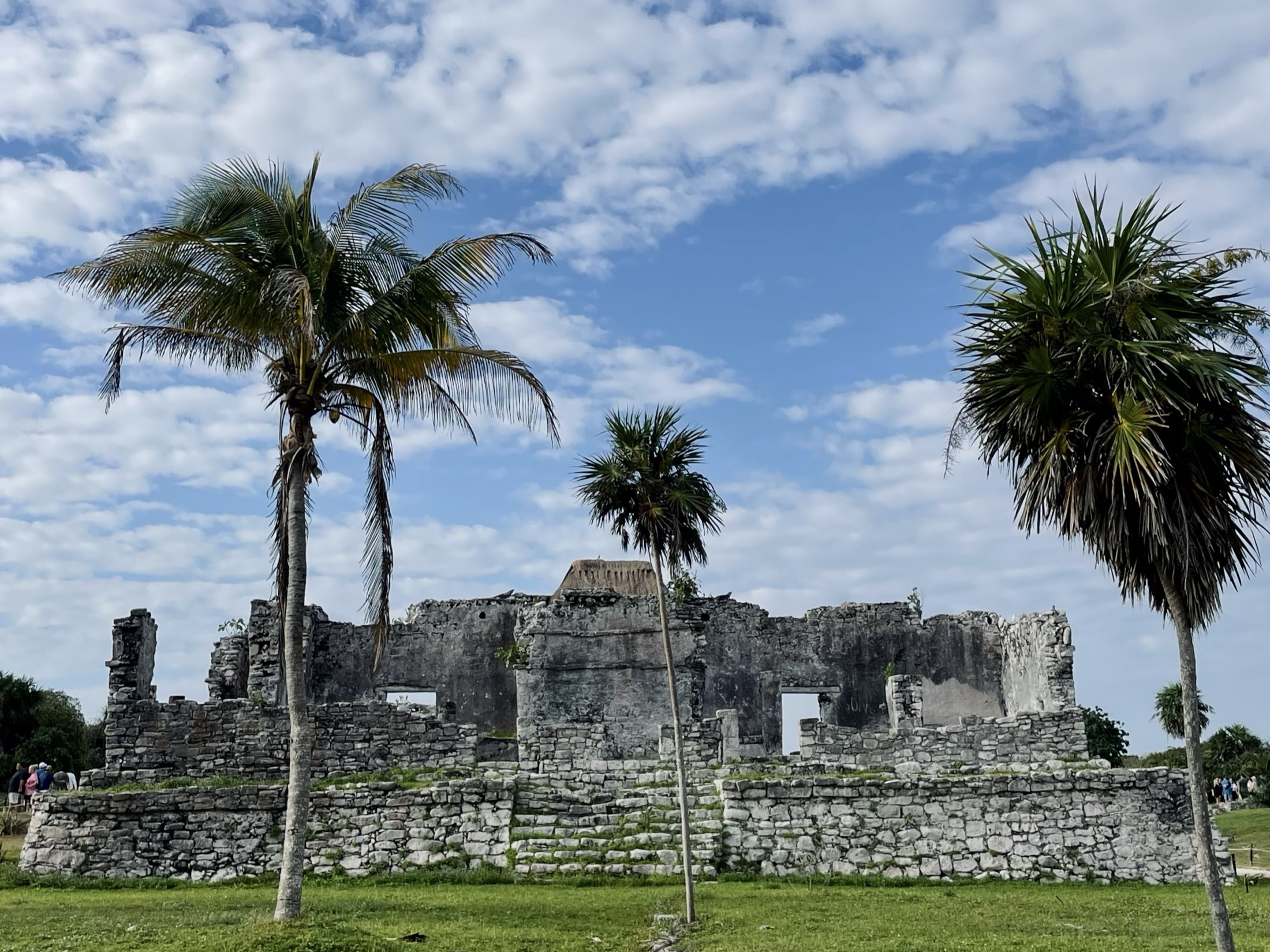 Ancient walls of the walled city of Tulum